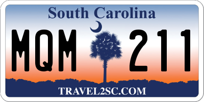 SC license plate MQM211