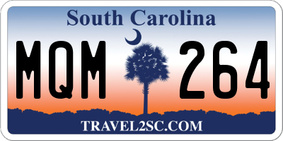 SC license plate MQM264