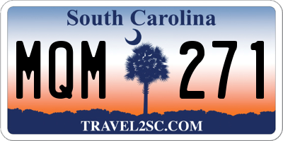 SC license plate MQM271