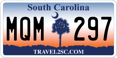 SC license plate MQM297