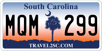 SC license plate MQM299
