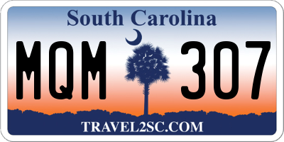 SC license plate MQM307