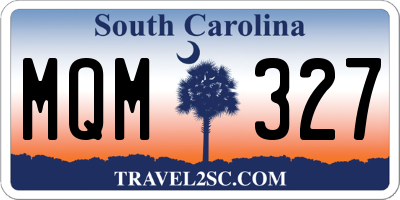 SC license plate MQM327