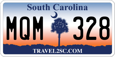 SC license plate MQM328