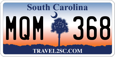 SC license plate MQM368