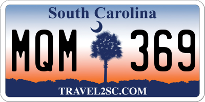 SC license plate MQM369