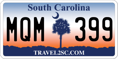 SC license plate MQM399