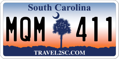 SC license plate MQM411