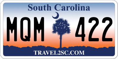 SC license plate MQM422