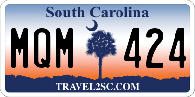 SC license plate MQM424