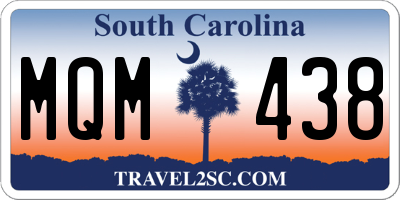 SC license plate MQM438