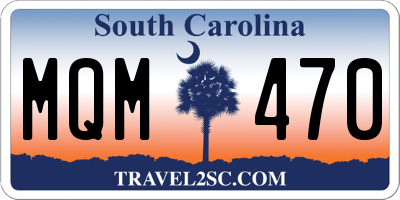 SC license plate MQM470