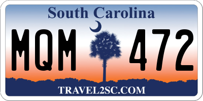 SC license plate MQM472