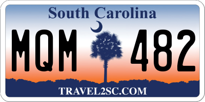 SC license plate MQM482