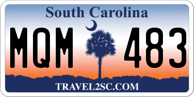 SC license plate MQM483