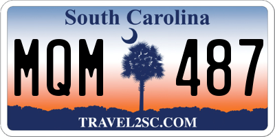 SC license plate MQM487