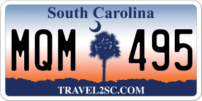 SC license plate MQM495