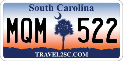 SC license plate MQM522