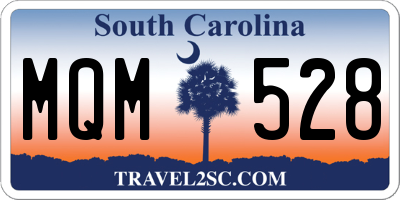 SC license plate MQM528
