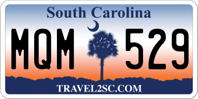 SC license plate MQM529