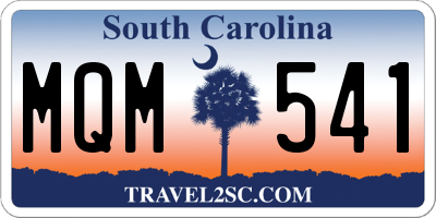 SC license plate MQM541