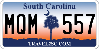 SC license plate MQM557