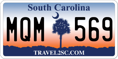 SC license plate MQM569