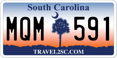 SC license plate MQM591