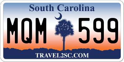 SC license plate MQM599