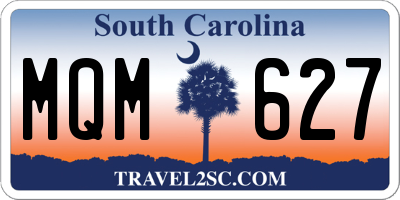 SC license plate MQM627