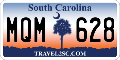 SC license plate MQM628