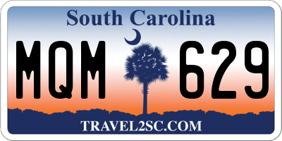 SC license plate MQM629