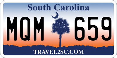 SC license plate MQM659