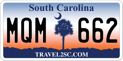 SC license plate MQM662