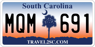 SC license plate MQM691