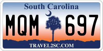 SC license plate MQM697