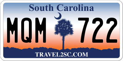 SC license plate MQM722
