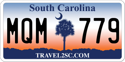 SC license plate MQM779