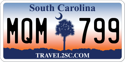 SC license plate MQM799