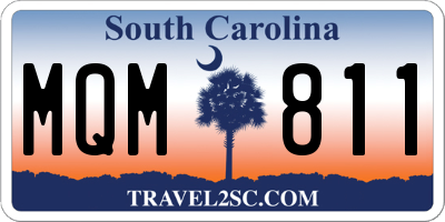 SC license plate MQM811