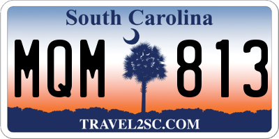 SC license plate MQM813
