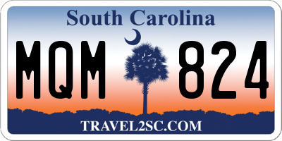 SC license plate MQM824