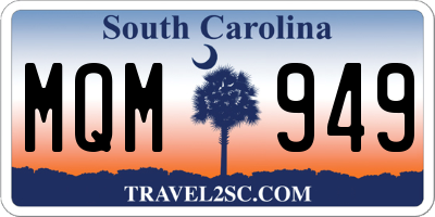 SC license plate MQM949