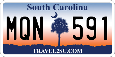 SC license plate MQN591