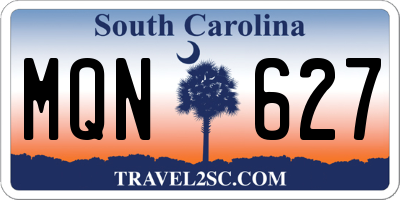 SC license plate MQN627
