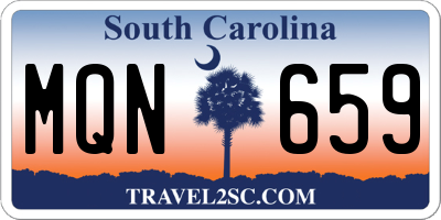 SC license plate MQN659