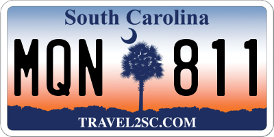 SC license plate MQN811