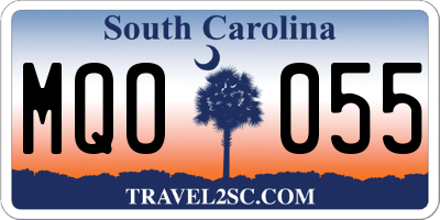 SC license plate MQO055