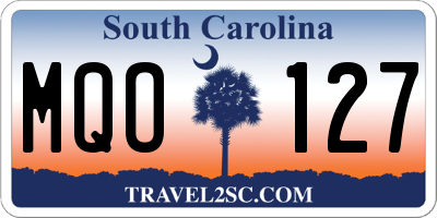 SC license plate MQO127