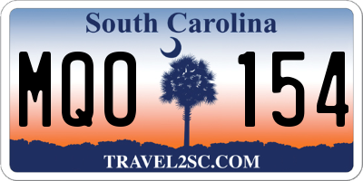 SC license plate MQO154